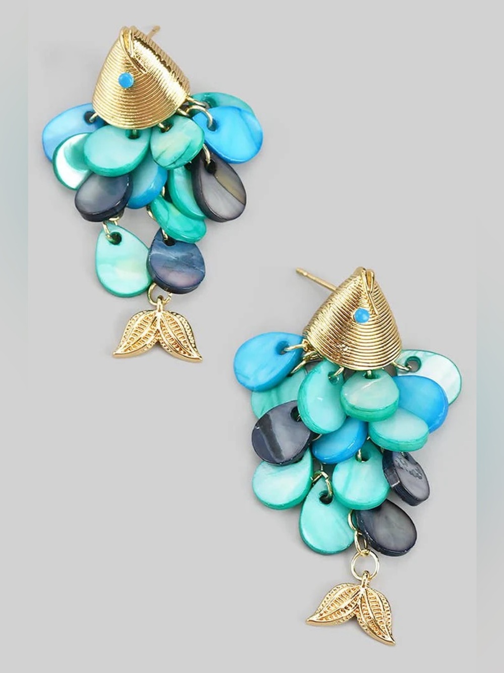 Fish Cluster Dangle Earrings